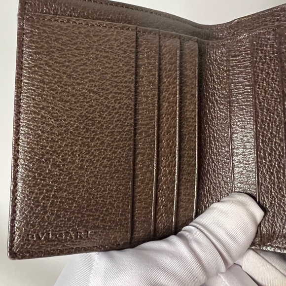 BVLGARI CANVAS PRINTED COMPACT WALLET - Picture 6 of 8